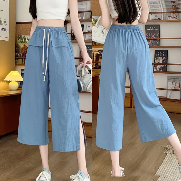 Women Summer Loose Pants Cotton